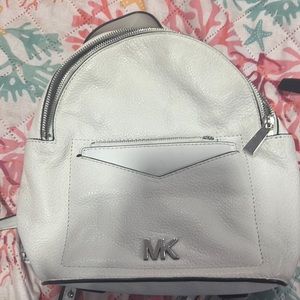 White Used Michael khors backpack